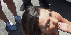 Smoking hot girl is going to take a colossal load for the cam