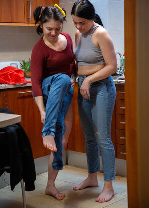 One of the sweetest lez teasing galleries you can find