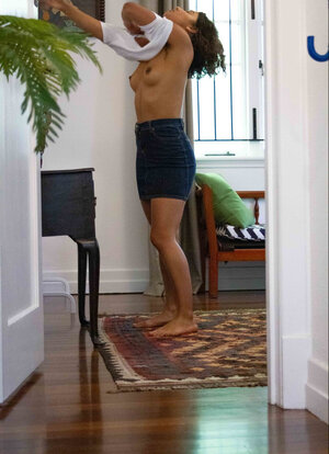 Lucky kitten has a fairly toned ass and her arms are sexy