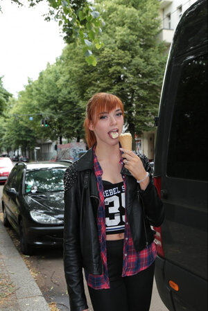 The chick is not bare, you can see that she is ready to bang