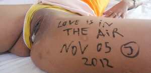 Juliet the stewardess serving up her oozy Oriental snatch today