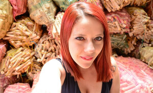 Redhead Yuly Perdomo gets naked for hard pounding by Pedro
