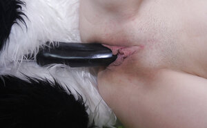 Tight 18-19 year old with a twisted pussy gets fucked by a PANDA