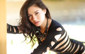 Lovely girls Shyla Jennings and Sara Luvv meet on terrace being in mood for fun