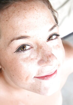 Dude bangs girlfriend with large butt and additionally ejaculates on pretty freckled face