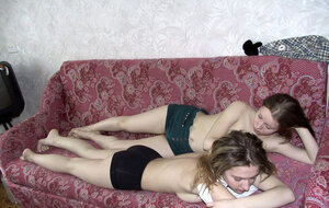 Russian legal teen Lina Napoli finds tons of excuses to watch and additionally touch naked body