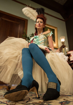 Hot femdom goddess and her lascivious maid tease each and every other with their sweet feet