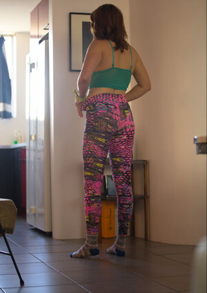 Vitiated guy takes pics of the adorable stepsister putting on the clothes