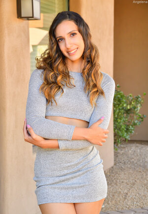 Angelica Cruz gets creamy while making love herself with a dildo